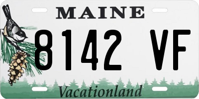 ME license plate 8142VF