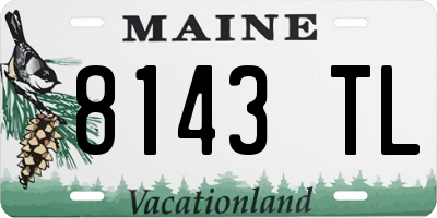 ME license plate 8143TL