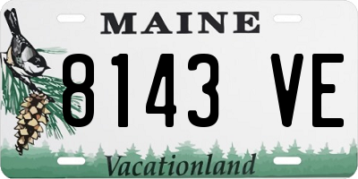 ME license plate 8143VE