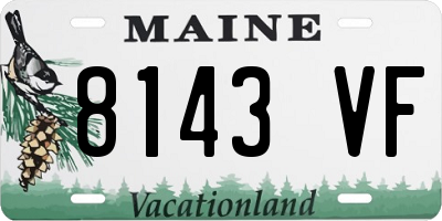 ME license plate 8143VF