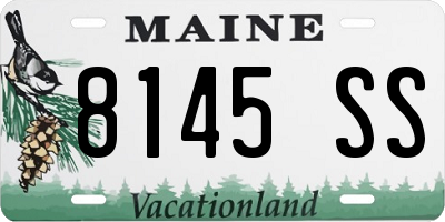 ME license plate 8145SS
