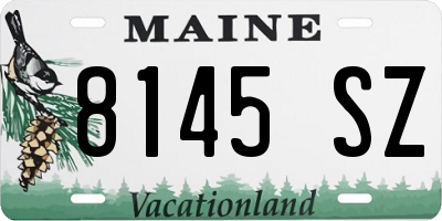 ME license plate 8145SZ