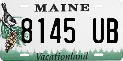 ME license plate 8145UB