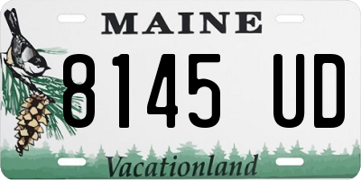 ME license plate 8145UD