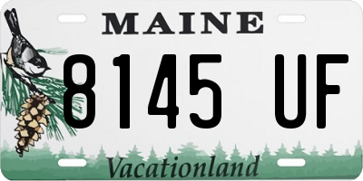 ME license plate 8145UF