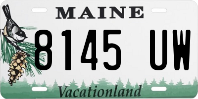 ME license plate 8145UW