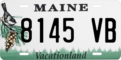 ME license plate 8145VB