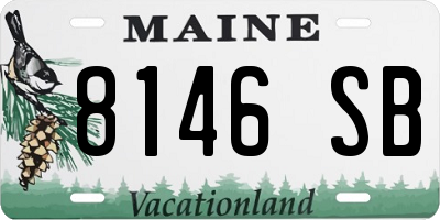 ME license plate 8146SB