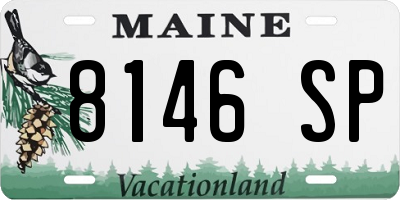 ME license plate 8146SP