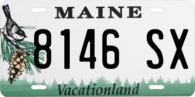 ME license plate 8146SX