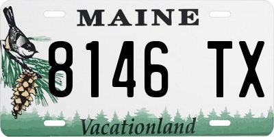 ME license plate 8146TX