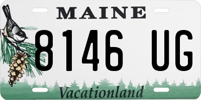 ME license plate 8146UG