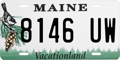 ME license plate 8146UW