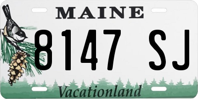 ME license plate 8147SJ