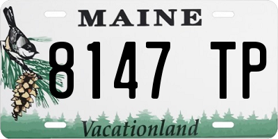 ME license plate 8147TP