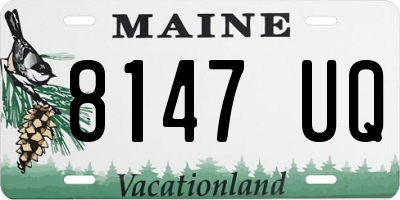 ME license plate 8147UQ