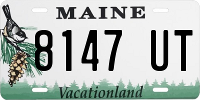 ME license plate 8147UT