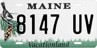 ME license plate 8147UV