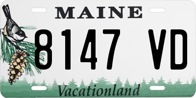 ME license plate 8147VD