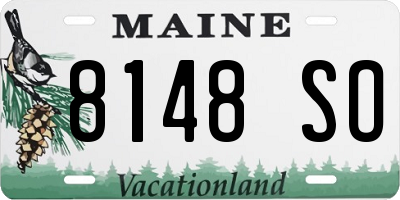 ME license plate 8148SO