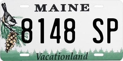 ME license plate 8148SP
