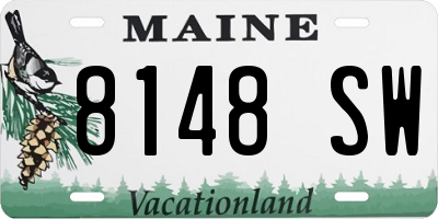 ME license plate 8148SW