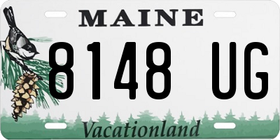 ME license plate 8148UG