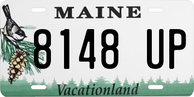 ME license plate 8148UP
