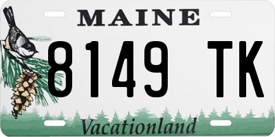 ME license plate 8149TK