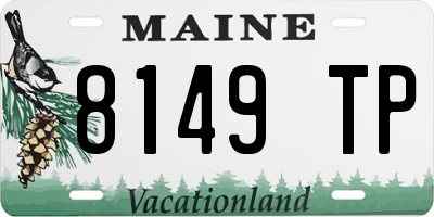 ME license plate 8149TP