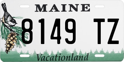 ME license plate 8149TZ