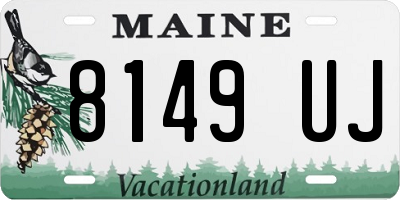 ME license plate 8149UJ