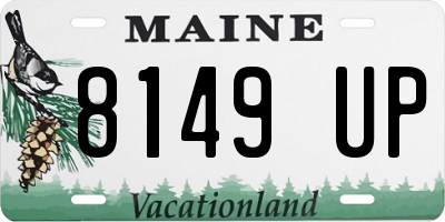 ME license plate 8149UP