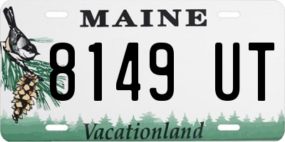 ME license plate 8149UT