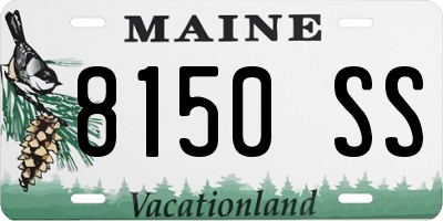 ME license plate 8150SS