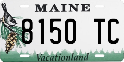 ME license plate 8150TC
