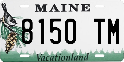 ME license plate 8150TM
