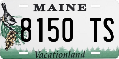 ME license plate 8150TS