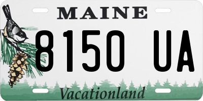 ME license plate 8150UA