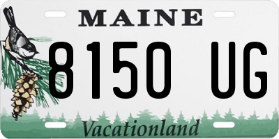 ME license plate 8150UG