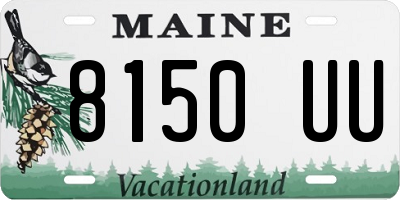 ME license plate 8150UU