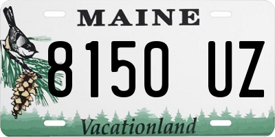ME license plate 8150UZ