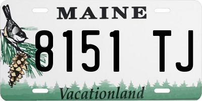 ME license plate 8151TJ