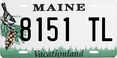ME license plate 8151TL