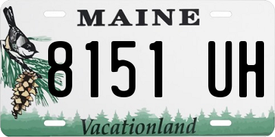 ME license plate 8151UH