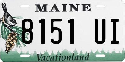 ME license plate 8151UI
