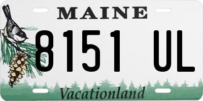 ME license plate 8151UL