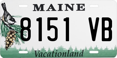 ME license plate 8151VB