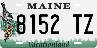 ME license plate 8152TZ