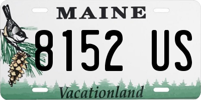 ME license plate 8152US